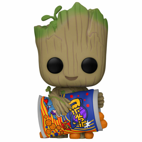 Фигурка Funko POP! Bobble Marvel I Am Groot Groot With Cheese Puffs (1196) 70654 брелок funko pocket pop i am groot groot with cheese puffs 70648