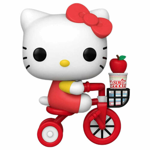 Фигурка Funko POP! Hello Kitty And Nissin Hello Kitty (Riding Bike w/Noodle Cup) (45) 55765 kawaii sanrio аниме hello kitty канцелярские принадлежности девочка сердце кт кот милый мультяшный персонаж калькулятор игрушки для девочек