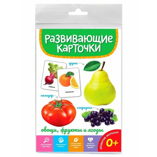 Развивающие карточки Овощи, фрукты и ягоды развивающие карточки овощи фрукты ягоды