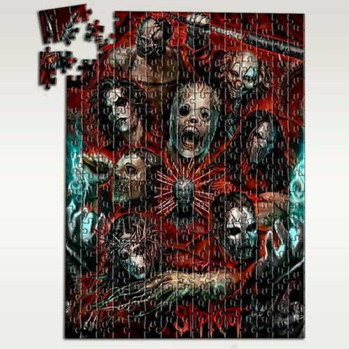 Пазл картонный 39,5х28 см, размер А3, 300 деталей, модель музыка Slipknot - 8691 П пазл картонный 39 5х28 см размер а3 200 деталей модель музыка slipknot 8691 п