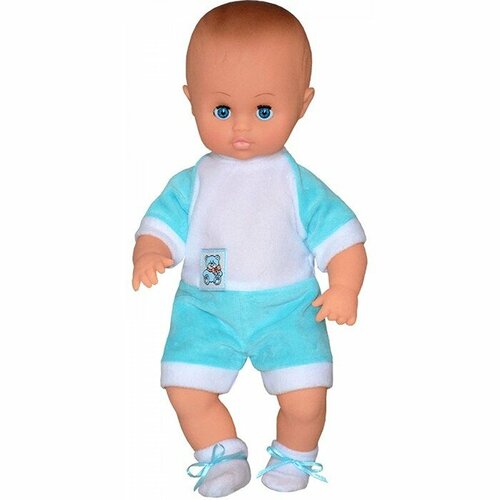 Пупс озвученный Страна кукол Денис 11, в ярком бело-голубом костюмчике, закрывает глаза, 40 см, Свитанак (17-С-8)