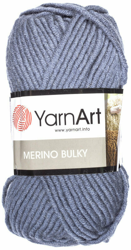 Пряжа YarnArt Merino Bulky 50%шерсть 50%акрил 100г/280м: 3864 светлый джинсовый 1 шт