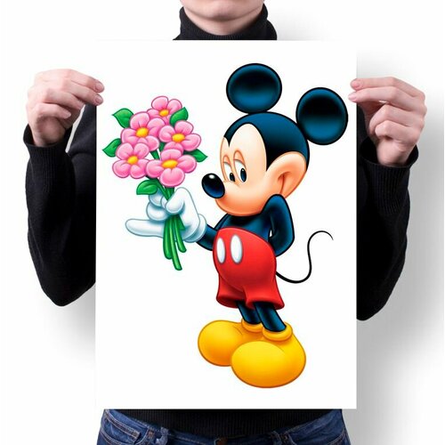 Плакат Mickey Mouse, Микки Маус №22, А4