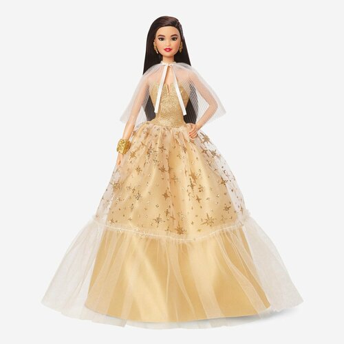 Кукла Barbie 2023 Holiday Doll (Барби Праздничная 2023 Брюнетка) кукла barbie 2018 holiday doll барби праздничная 2018 брюнетка