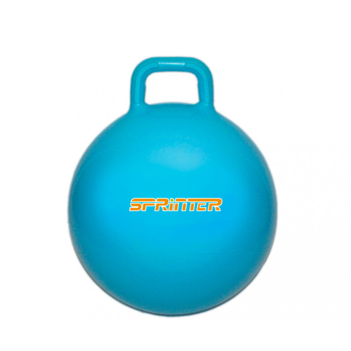 Мяч-прыгун с ручками SPRINTER d-60 см голубой 01236