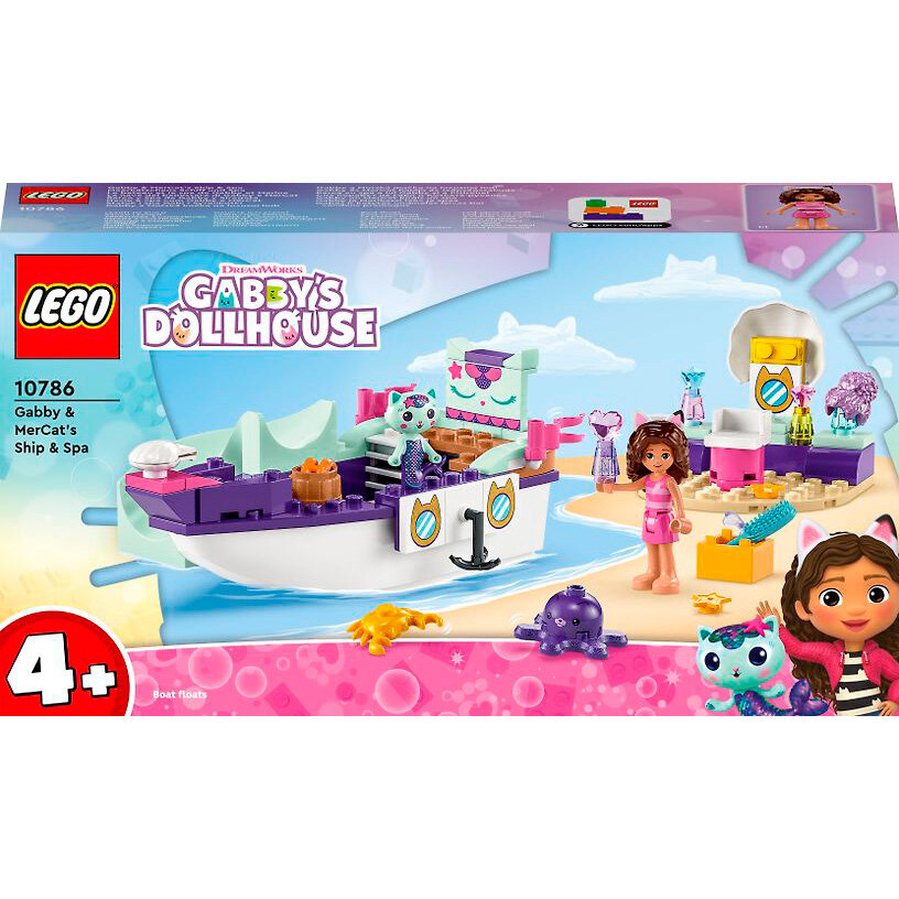 Конструктор LEGO Gabby's Dollhouse, Gabby and MerCat's ship and spa 10786