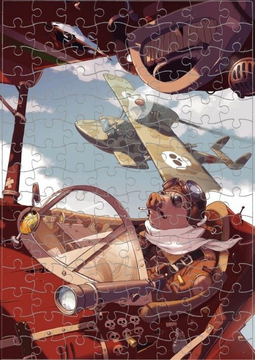 Пазл Порко Россо, Porco Rosso №7, А4
