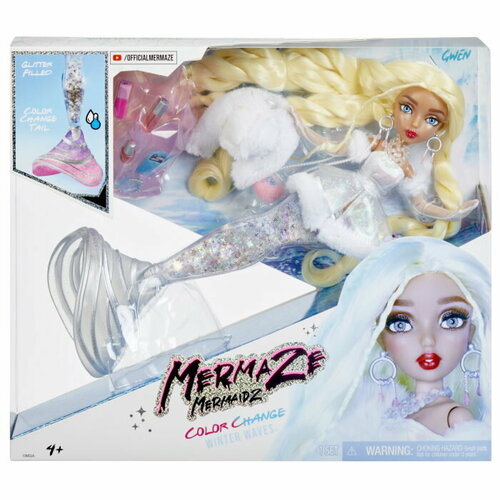 фото Mermaze mermaidz модная кукла-русалка gwen, сюрприз с изм. цвета, с акс. 1 toy