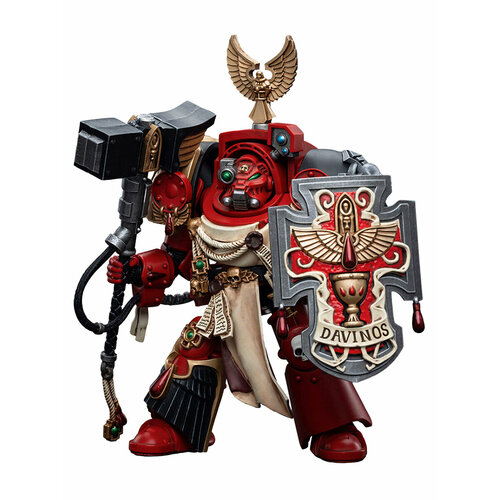 Фигурка JOYTOY Warhammer 40K Blood Angels Assault Terminators Brother Davinos 1:18 фигурка подвижная blood angels assault terminators brother nassio