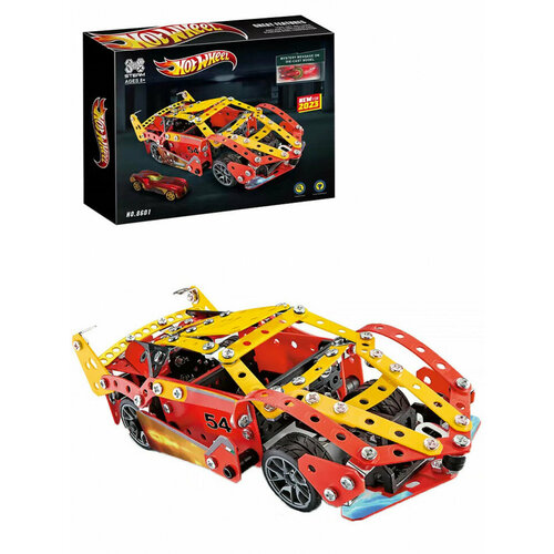 Конструктор металлический Hot Wheel Спортивный автомобиль 8601