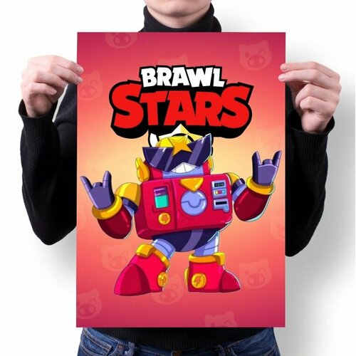 Плакат Brawl Stars, Бравл Старс №5, А1