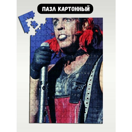 Пазл картонный 39,5х28 см, размер А3, 300 деталей, модель Музыка Rammstein Тиль Линдеманн - 1748 пазл картонный 39 5х28 см размер а3 200 деталей модель музыка rammstein тиль линдеманн 1752