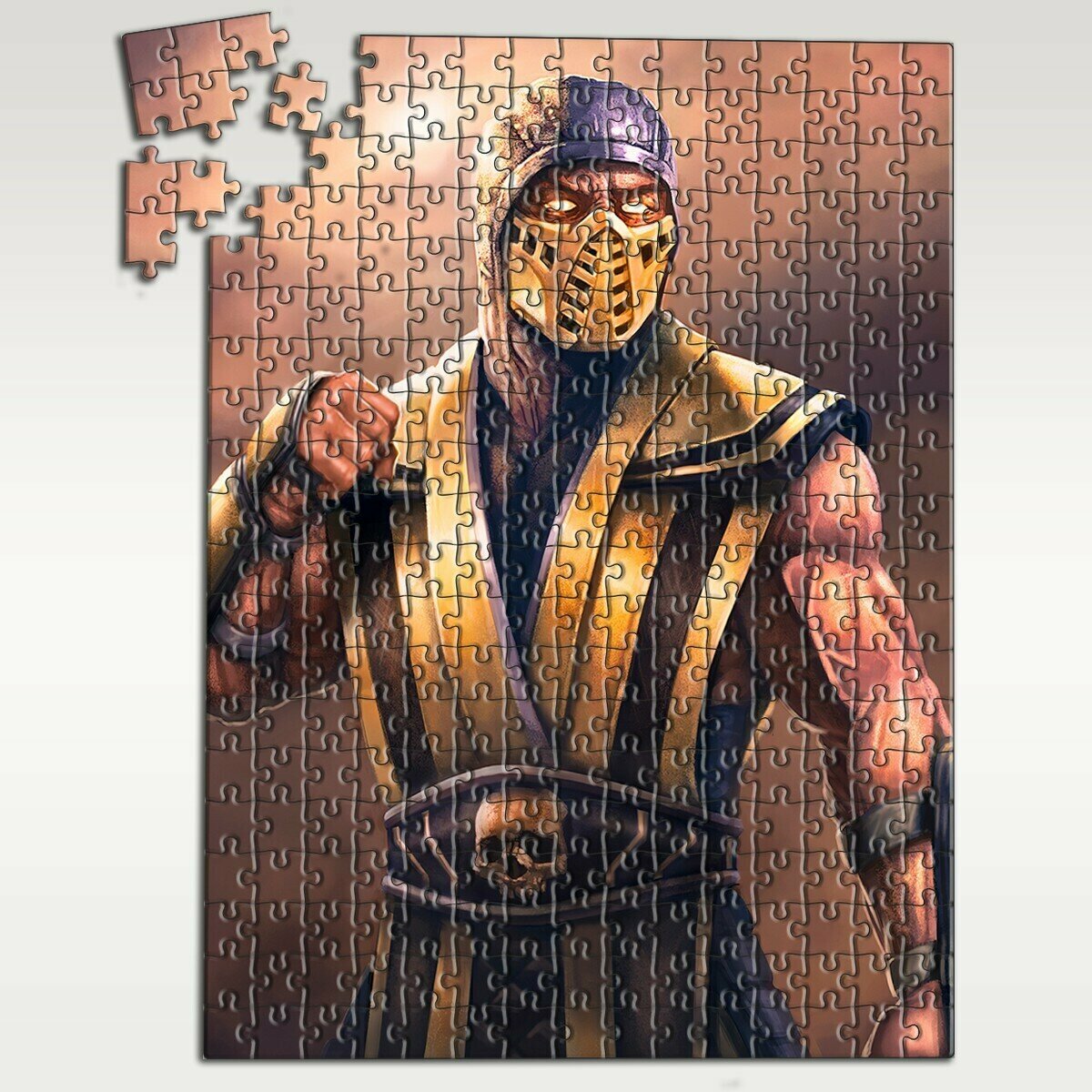 Пазл картонный А3: модель игра Mortal Kombat - 7809 П