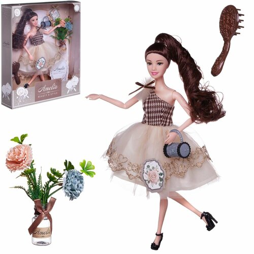 Кукла Amelia. Современный шик с аксессуарами, 30см - Abtoys [PT-01616] кукла amelia летний вечер с аксессуарами 30см abtoys [pt 01637]