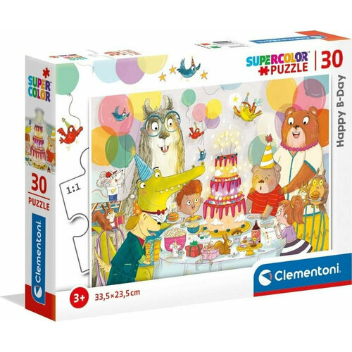 Clementoni. Пазл 30 арт.20264 Happy b-day пазл clementoni 2x60 транспортные средства арт 21619