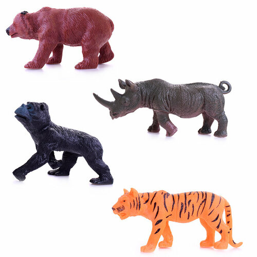 Набор животных CL03-28 (4 шт.) в пакете набор животных 4 предмета наша игрушка cl03 9