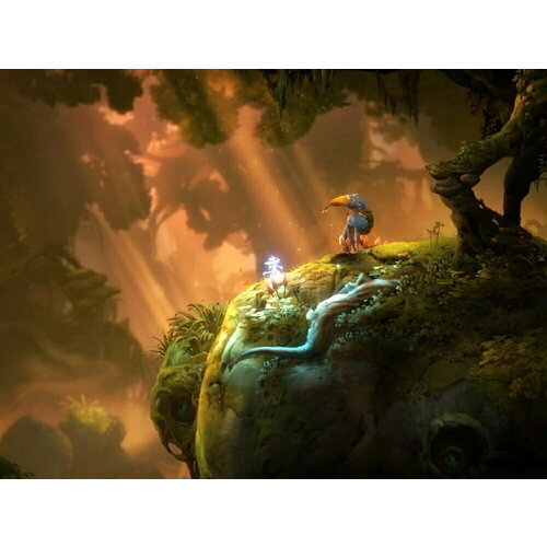 Плакат, постер на холсте Ori and the Will of the Wisps/игровые/игра/компьютерные герои персонажи. Размер 21 х 30 см