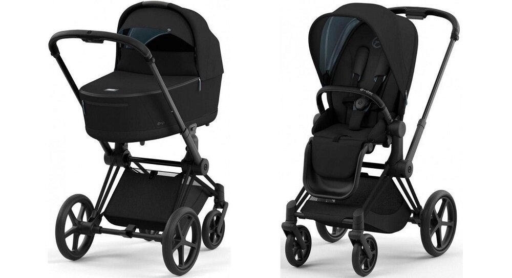 Коляска 2 в 1 Cybex Priam IV Sepia Black (шасси matt black)