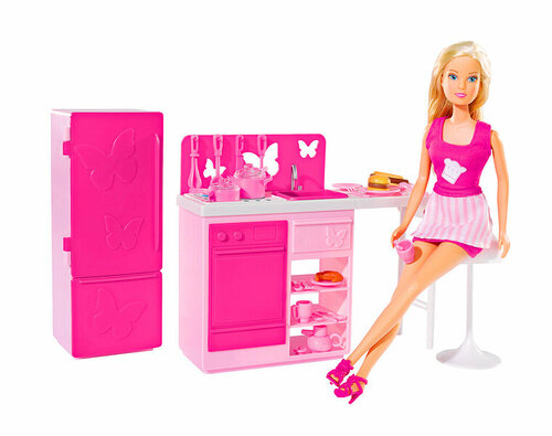 Кукла Штеффи на кухне+аксессуары