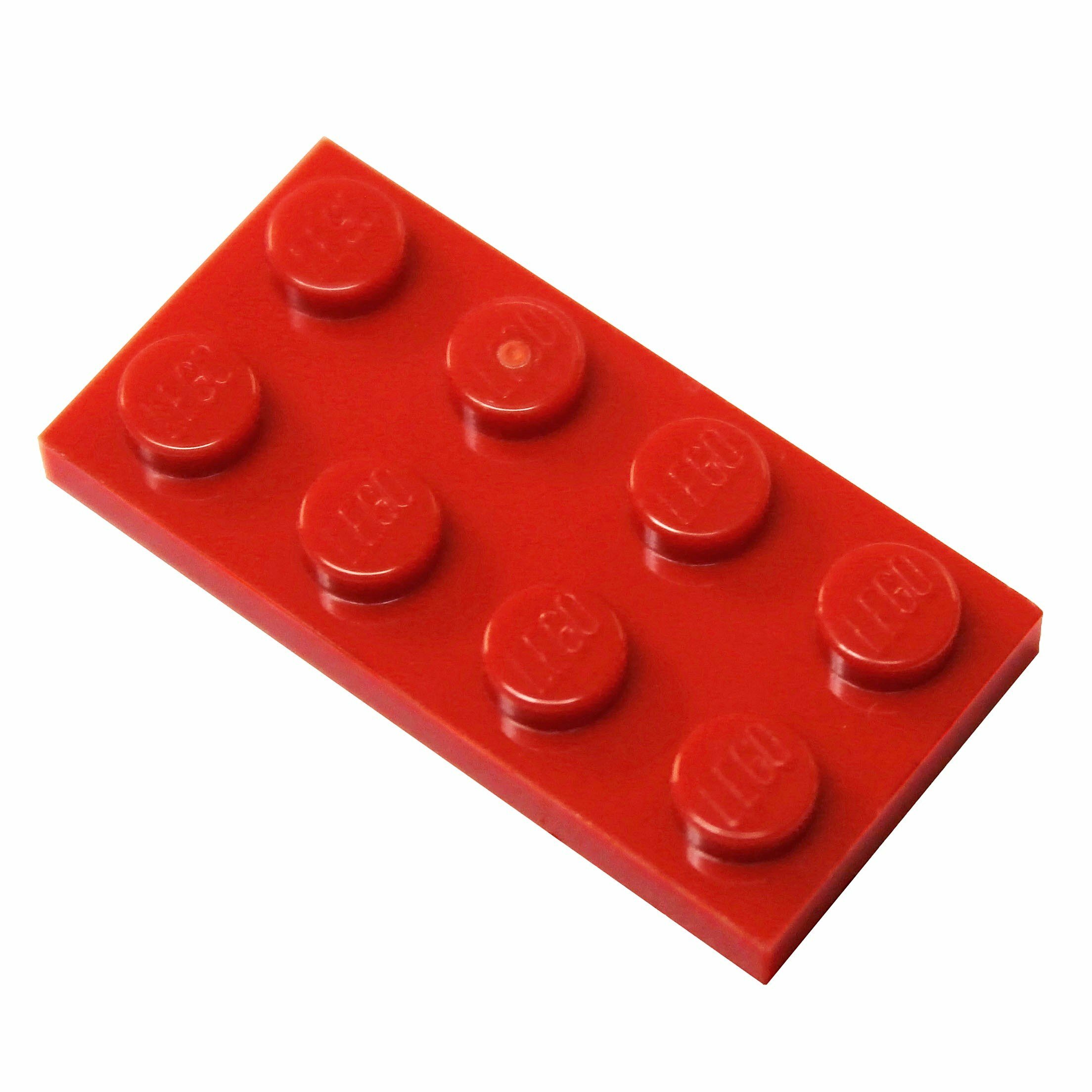 Деталь LEGO 370921 Плитка 2X4 3XR4.9 (красная) 50 шт.