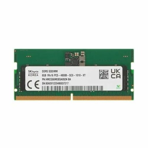 Память оперативная DDR5 Hynix 8Gb SO-DIMM HMCG66MEBSA092N 418500₽