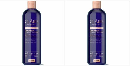 Claire Cosmetics мицеллярная вода Смягчающая Collagen Active Pro,400 мл,2 шт