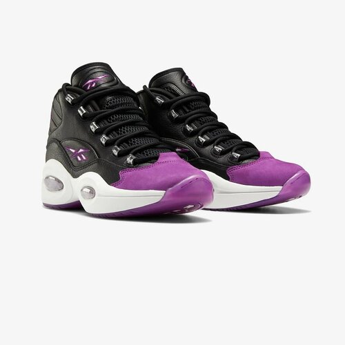 Кроссовки Reebok Question Mid, размер 8 US, фиолетовый, черный