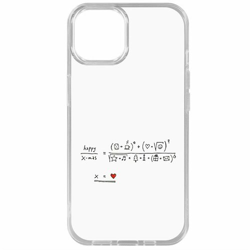 Чехол-накладка Krutoff Clear Case Праздничная формула для iPhone 15 чехол накладка krutoff clear case праздничная формула для iphone 13