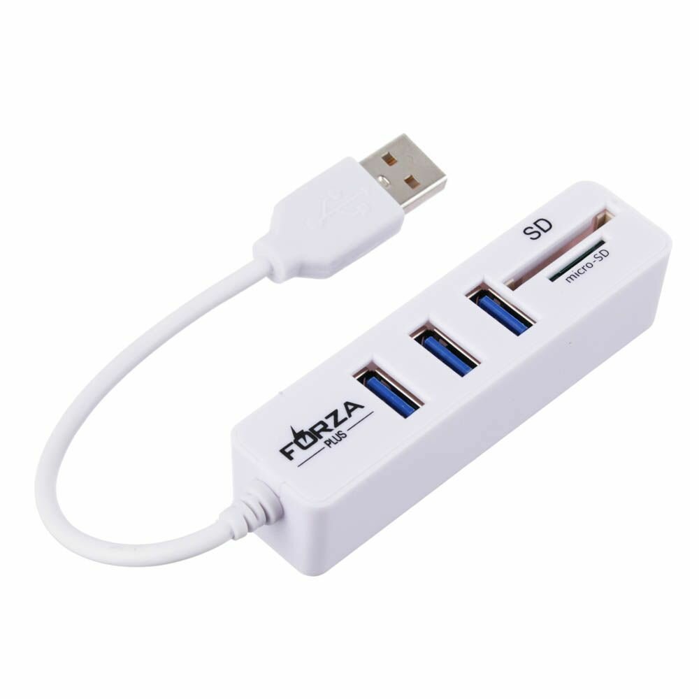 3 USB USB 2.0 кард-ридер SD Micro-SD