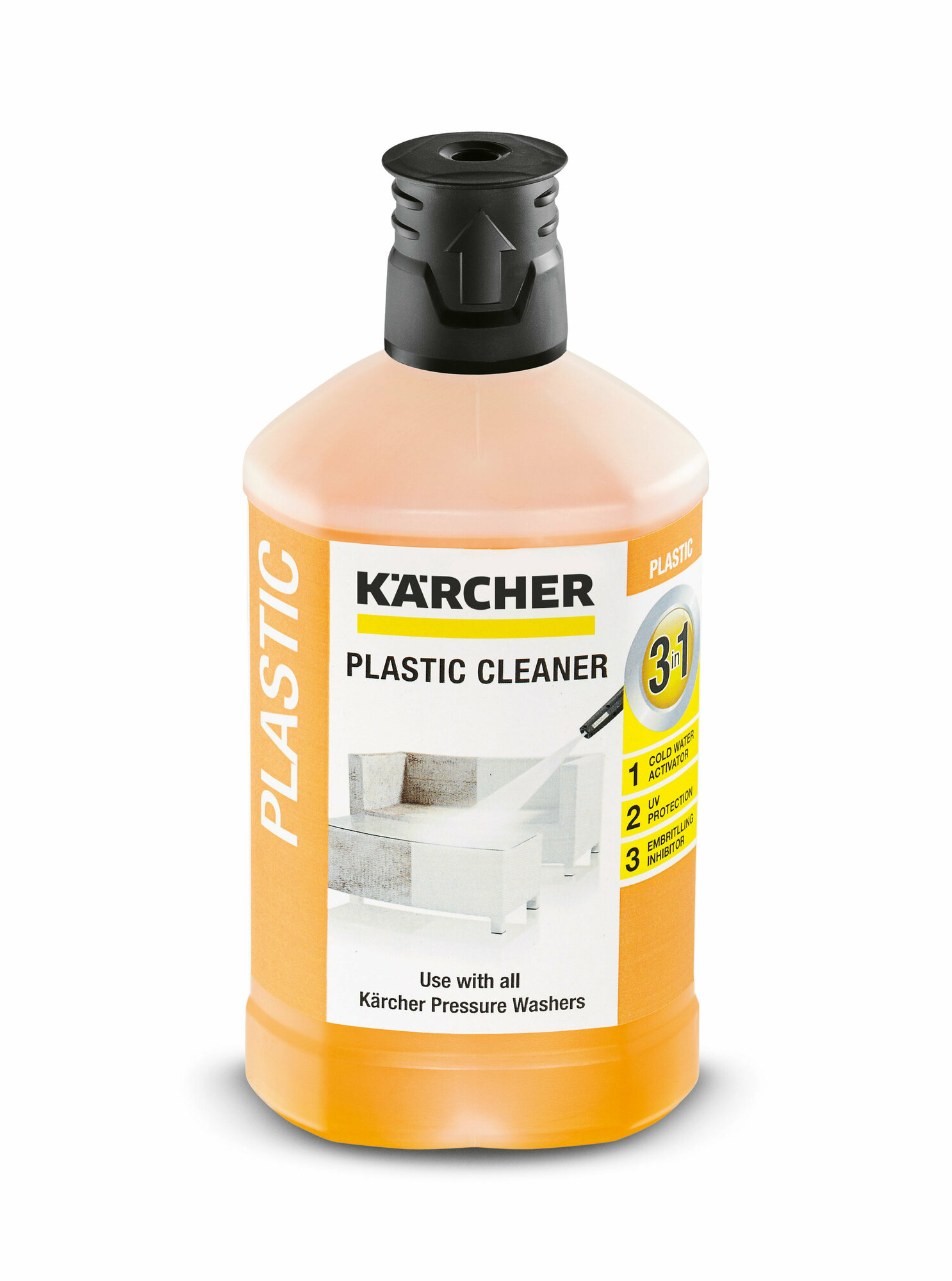 Средство для чистки пластмасс 3 в 1 RM 613 KARCHER, 1 л - фотография № 4