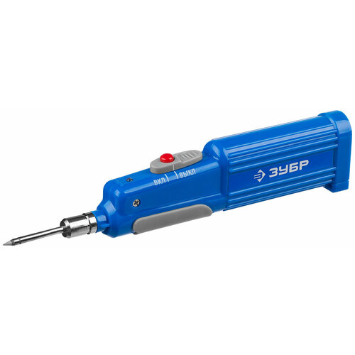Электропаяльник беспроводной на батарейках паяльник с высокотемпературным жалом для пайки ЗУБР 112400₽