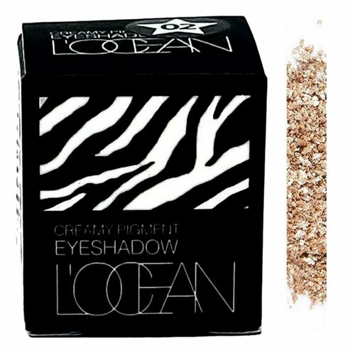 L’ocean Кремовые пигментные тени / Creamy Pigment Eye Shadow #01 Jennifer Gold, 1,8 г