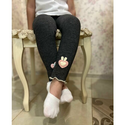 фото Брюки , размер 120, серый без бренда