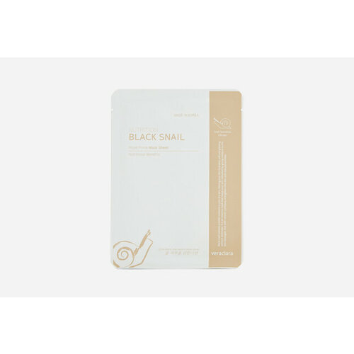 Маска на тканевой основе с муцином черной улитки Black Snail Mask Sheet