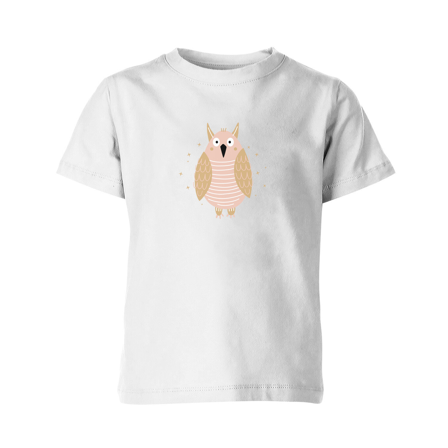 Детская футболка «Филин» (104, белый) - фотография № 1