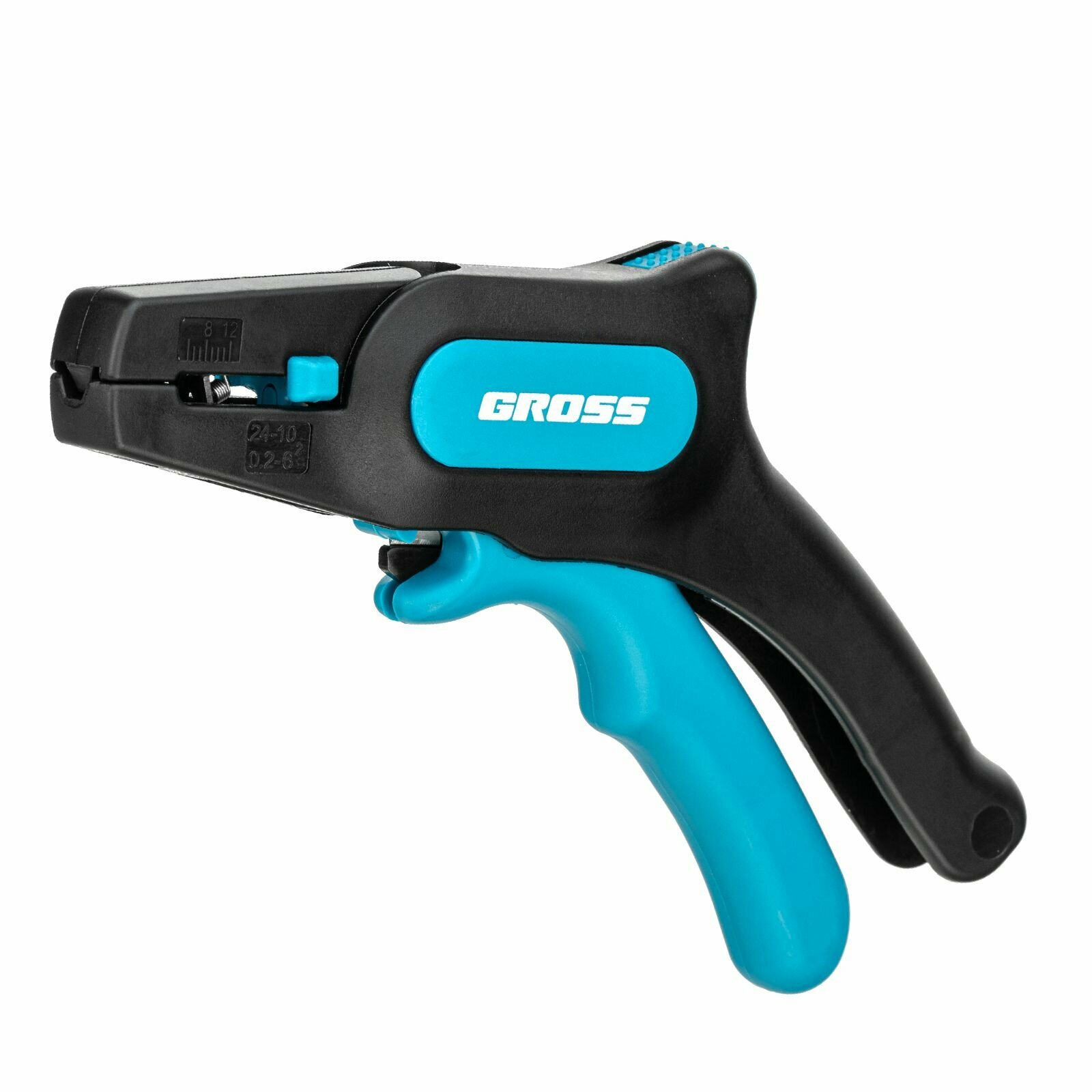 Щипцы для зачистки электропроводов 0.2-6 мм2 (10-24 AWG) лезвие: нержавеющая сталь Gross Новинка