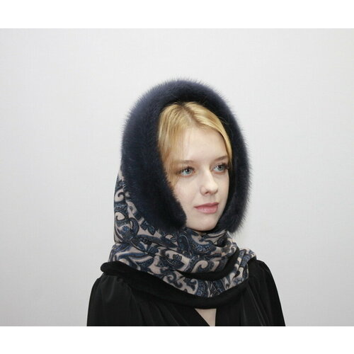 Платок , 140х75 см, синий