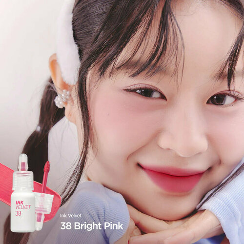 Peripera Тинт для губ Ink Velvet tint #38 BRIGHT PINK peripera тинт для губ ink velvet 03 red only