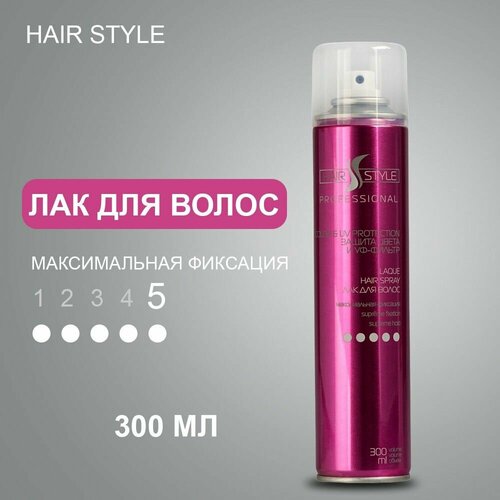 Лак для укладки волос Hair Style Защита цвета мегафиксация (5)