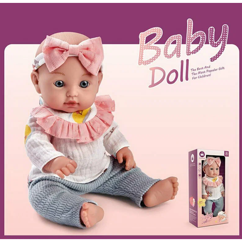 кукла пупс baby doll в коробке для девочек дочки матери 23 см w9t 01a Кукла - пупс BABY DOLL в коробке для девочек, дочки-матери, кукла ребенок 30см, W12T-04A