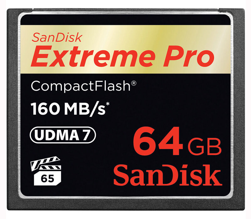 Карта памяти SanDisk CompactFlash 64GB Extreme Pro 160 Mb/s