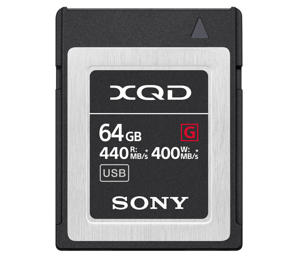 Карта памяти Sony XQD 64Gb QDG64F, чтение 440, запись 400 Мб/c