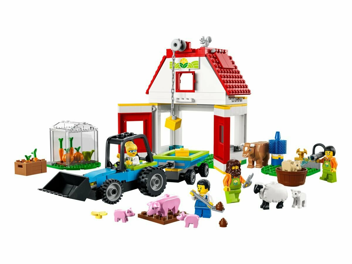 Конструктор LEGO Сарай и сельскохозяйственные животные City (60346)