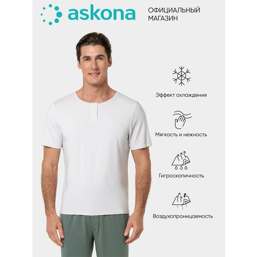 фото Футболка аскона, размер 48, серый