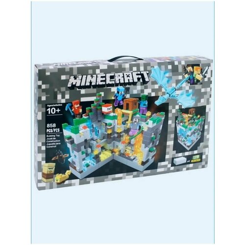 Конструктор Майнкрафт с LED подсветкой конструктор minecraft my world lb608 серая крепость 488 дет конструктор майнкрафт с led подсветкой