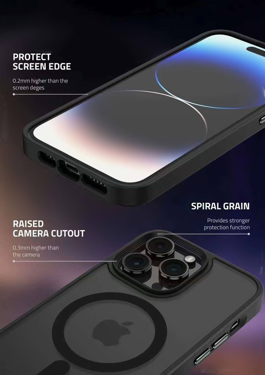 Премиальный софт-тач чехол MagSafe для iPhone 13 Pro, Черный — фото 1