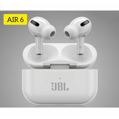 Наушники беспроводные AIR 6 PRO сенсорный Bluetooth 53 Белый 145000₽