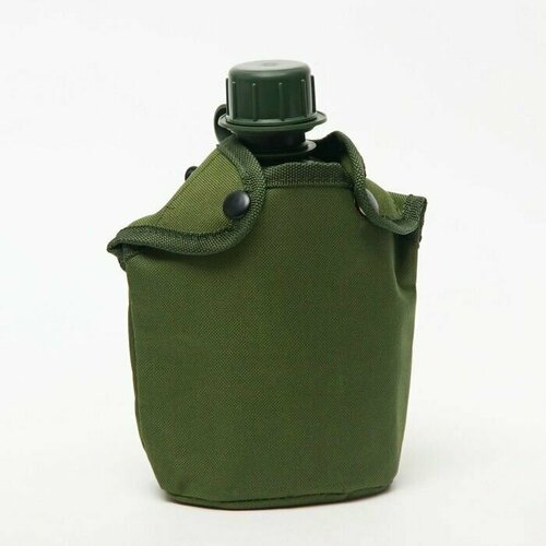 фото Фляжка походная "аdventure", с чехлом 1л, пластик, кружка алюминевая made in china