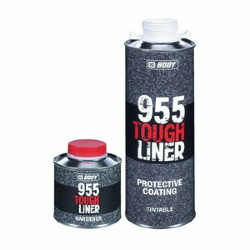 Защитное покрытие Body 955 Tough Liner полиуретановое сверхпрочное (0.6 л +02 л) черное