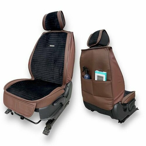 Комплект накидок (GORFASHION) на весь салон мармарис PLUS, цвет черный, строчка 